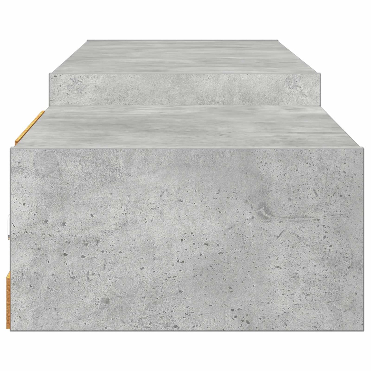 Vegghengt TV-skap Veggmontert Betonggrå 220 x 28 x 21 cm