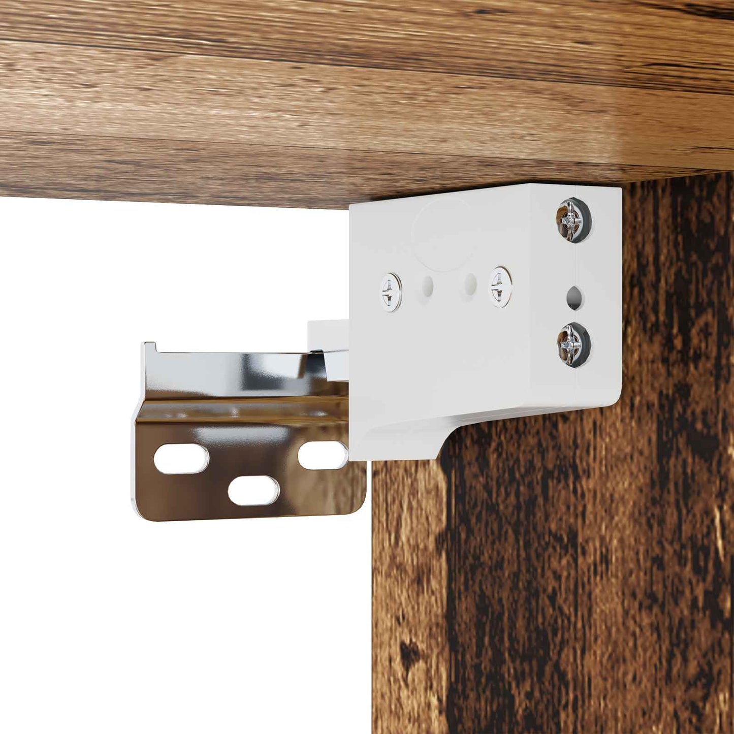 Vegghengt TV-skap Veggmontert Gammelt tre 220 x 28 x 21 cm