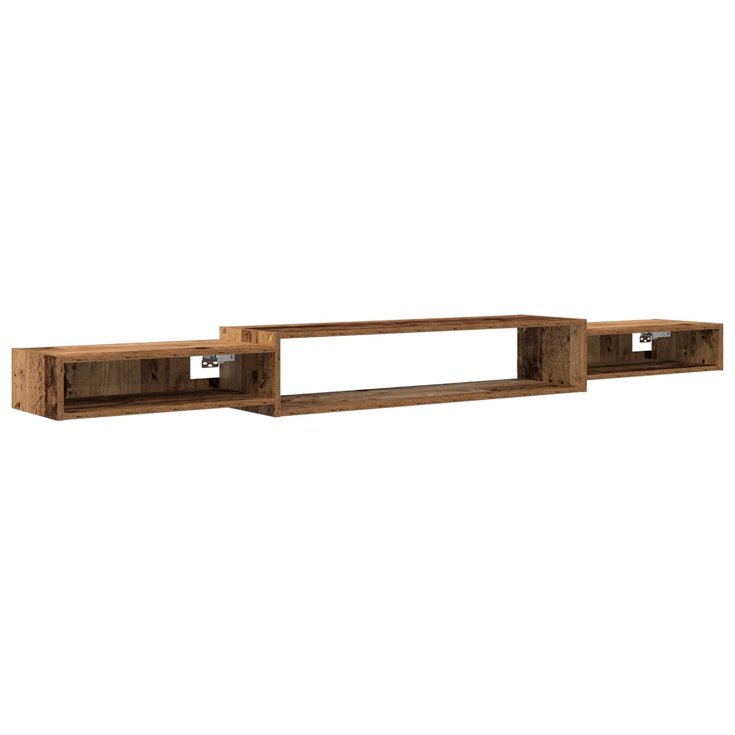 Vegghengt TV-skap Veggmontert Gammelt tre 220 x 28 x 21 cm