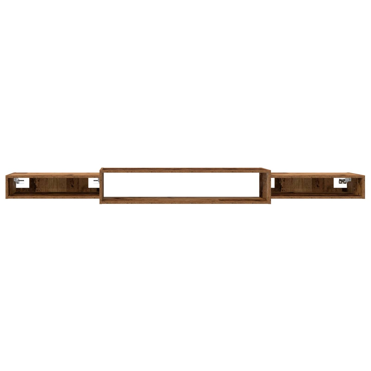 Vegghengt TV-skap Veggmontert Gammelt tre 220 x 28 x 21 cm
