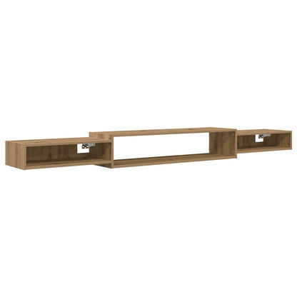Vegghengt TV-skap Veggmontert Artisan eik 220 x 28 x 21 cm