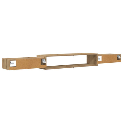 Vegghengt TV-skap Veggmontert Artisan eik 220 x 28 x 21 cm
