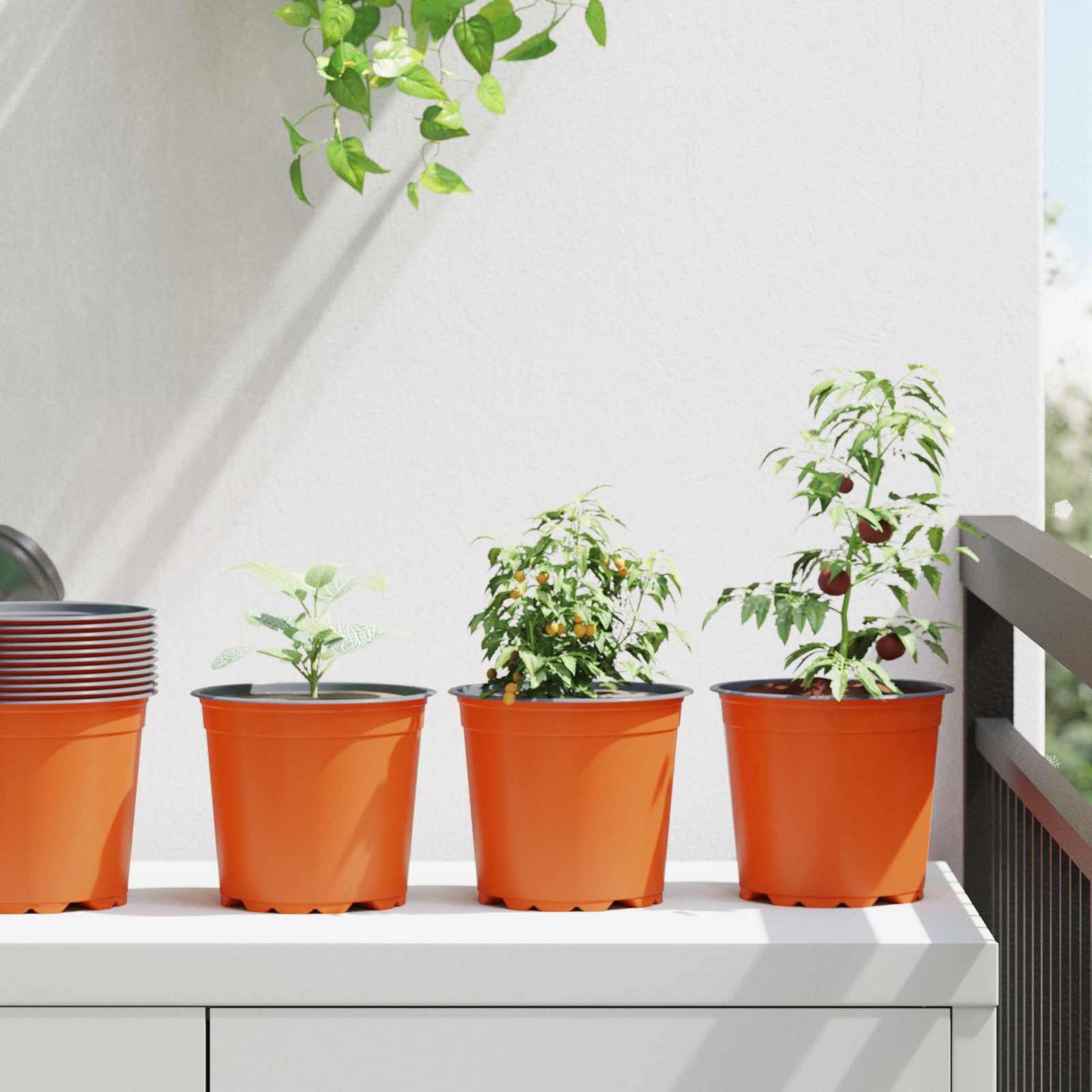 Blomsterpotte 200 pcs Terrakotta Ø 15 x 13 cm Plast