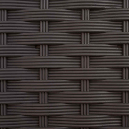Hevet Bed med Trellis og Tak Brun 163 x 40 x 126 cm PP