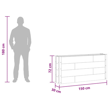 Høybed Brun 150 x 30 x 72 cm