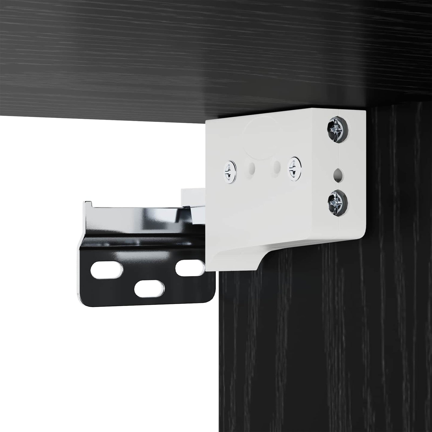 Vegghengt TV-hylle 4 pcs Svart eik 30,5 x 30 x 30 cm