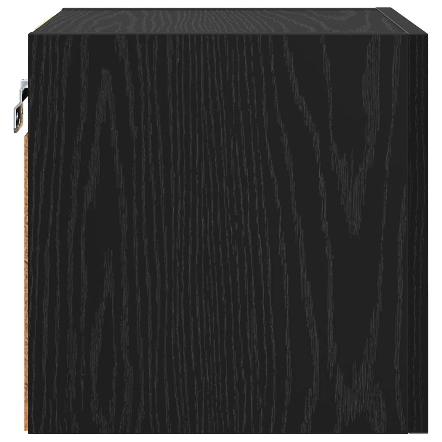 Vegghengt TV-hylle 4 pcs Svart eik 30,5 x 30 x 30 cm