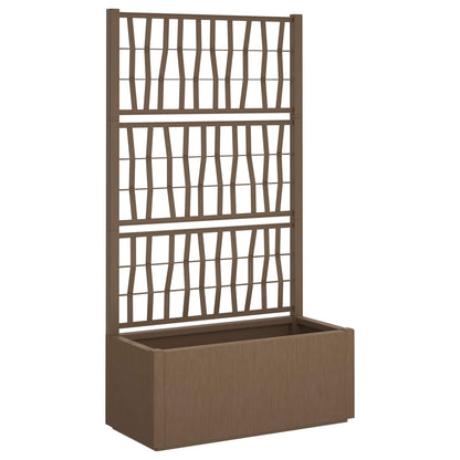 Hagepotte med klatrestativ Brun 80 x 36 x 140 cm PP