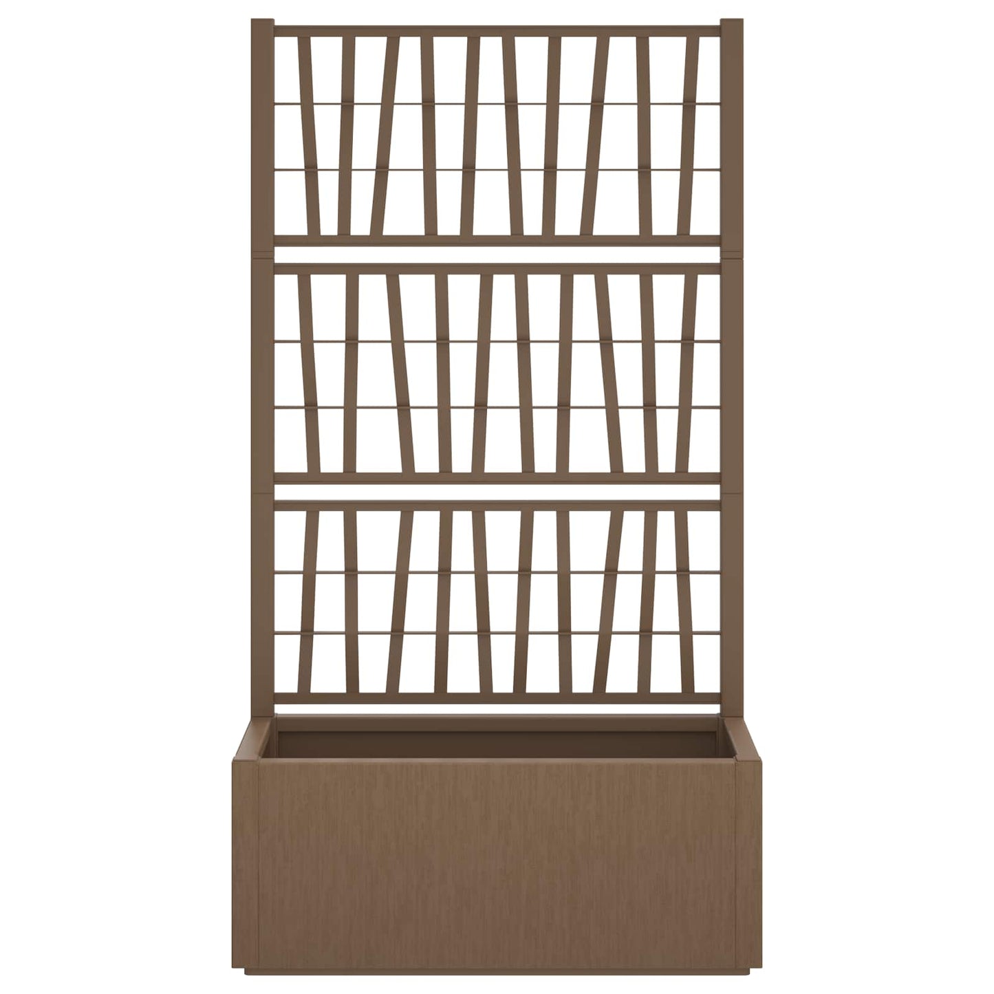 Hagepotte med klatrestativ Brun 80 x 36 x 140 cm PP