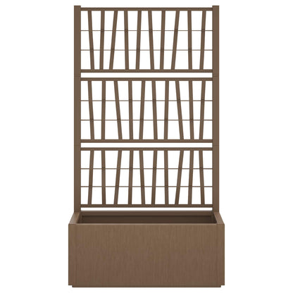 Hagepotte med klatrestativ Brun 80 x 36 x 140 cm PP