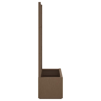 Hagepotte med klatrestativ Brun 80 x 36 x 140 cm PP