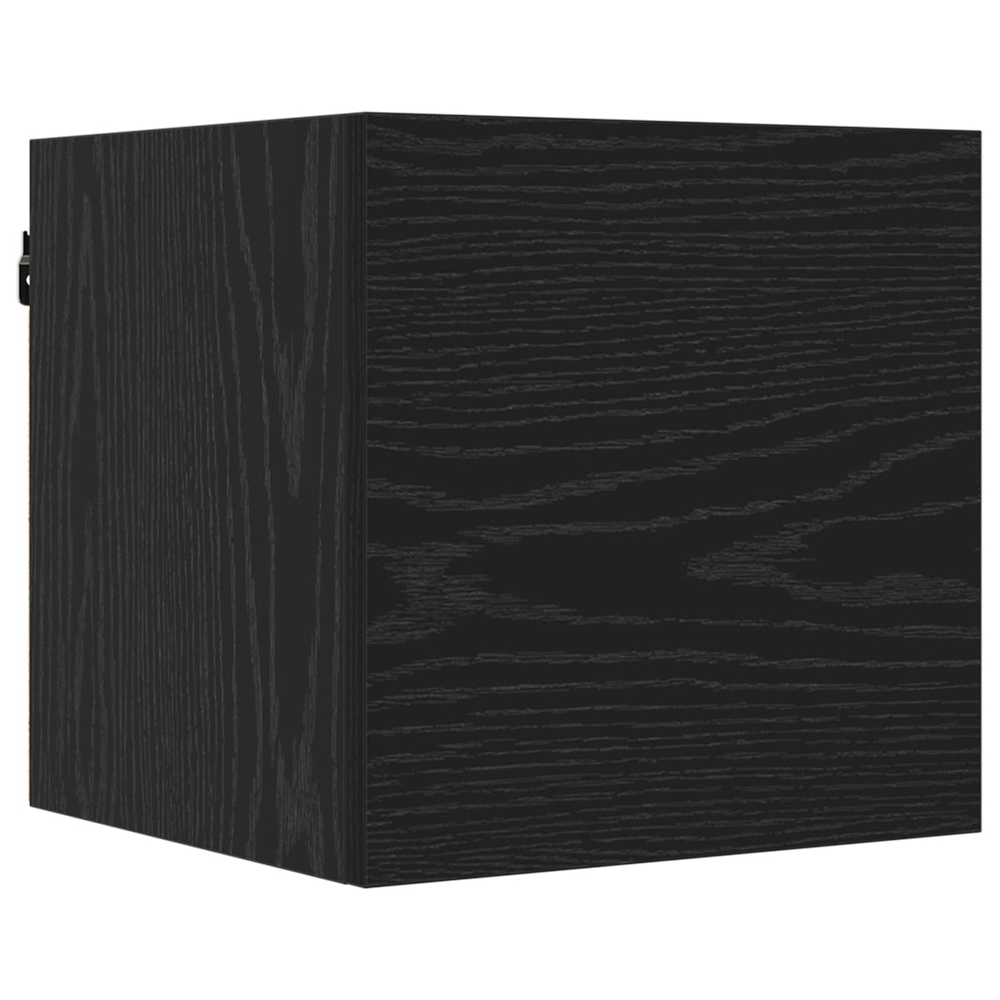 Vegghengt TV-hylle 8 pcs Svart eik 30,5 x 30 x 30 cm