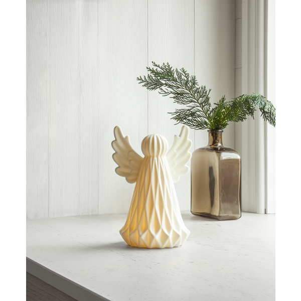 Belysning jul Vinter Engel 19 cm