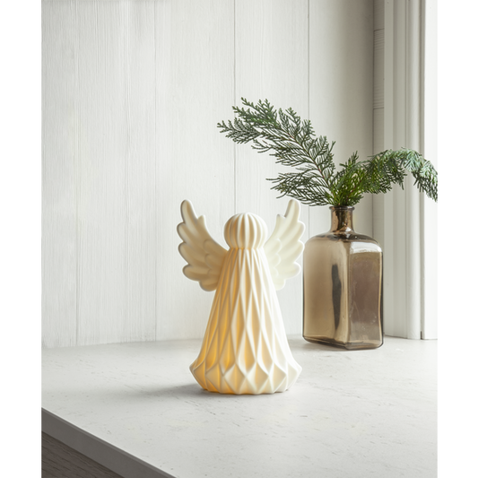 Belysning jul Vinter Engel 19 cm