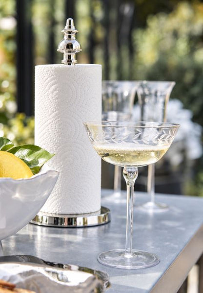 Kjøkkenpapirholder Blanca 35 cm Blank sølv