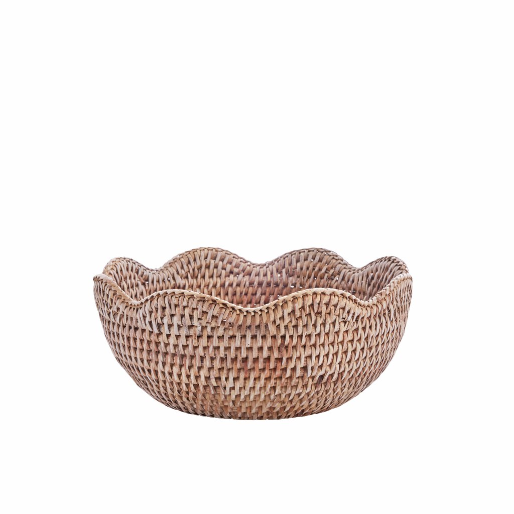 Dekorativ Kurv Brødkurv Norah Rattan 24X10 cm