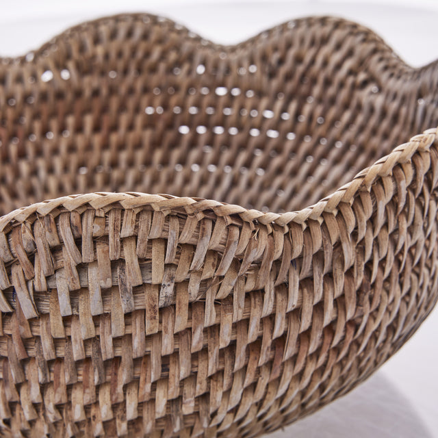 Dekorativ Kurv Brødkurv Norah Rattan 24X10 cm