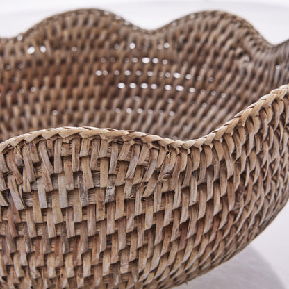 Dekorativ Kurv Brødkurv Norah Rattan 24X10 cm