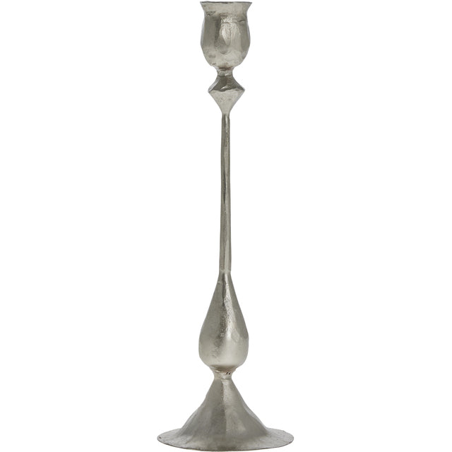 Lysestake Jern 27 cm Sølv
