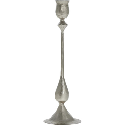 Lysestake Jern 27 cm Sølv