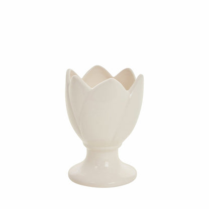 Dekorativ blomsterpotte for hyasinter, 2-pakning, 10,7 cm, hvit