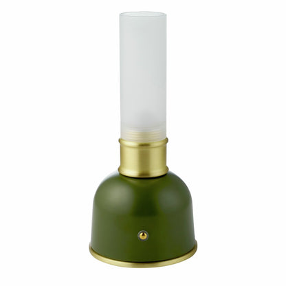Bordlampe Nostalgia LED-lampe 23,5 cm Grønn
