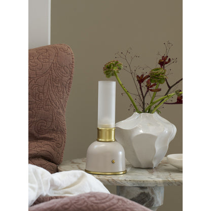 Bordlampe Nostalgia LED-lampe 23,5 cm Beige