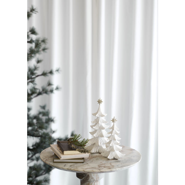 Innendørs julepynt juletre 21 cm Hvit