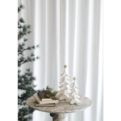 Innendørs julepynt juletre 21 cm Hvit