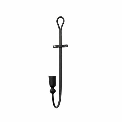 Vegglysestake 39 cm jern svart