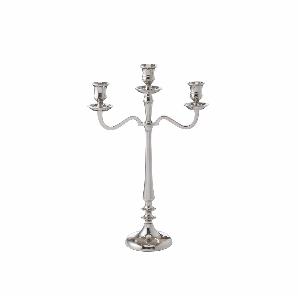 Lysestake Kandelaber Silla 39 cm Blank sølv
