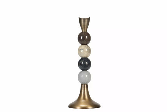 Lysestake Lysekrone Multi Stone 32 cm I Lager Uke 39