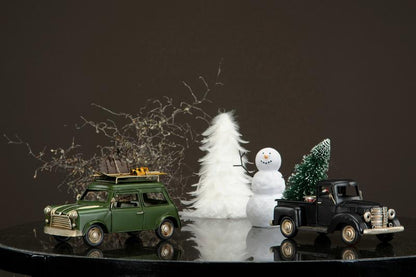 Innendørs Julepynt Snømann Poly 12 17cm 2-pack SALG