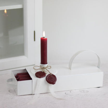 Innendørs julepynt God Jul Seal - rød 2-pack SALG