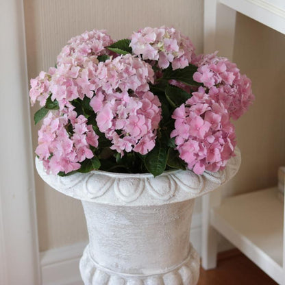 Blomsterpotte Blomsterkrukke Pokal Antikk hvit - 45cm