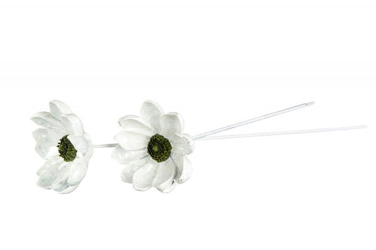 Pynt Blomst Fleur Stick Grønn 15cm 2-pack