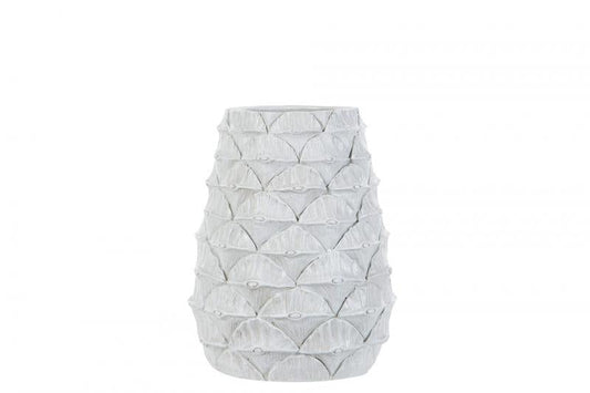 Blomsterpotte Blomsterkrukke Vase Palm White Shade 19,5x25cm