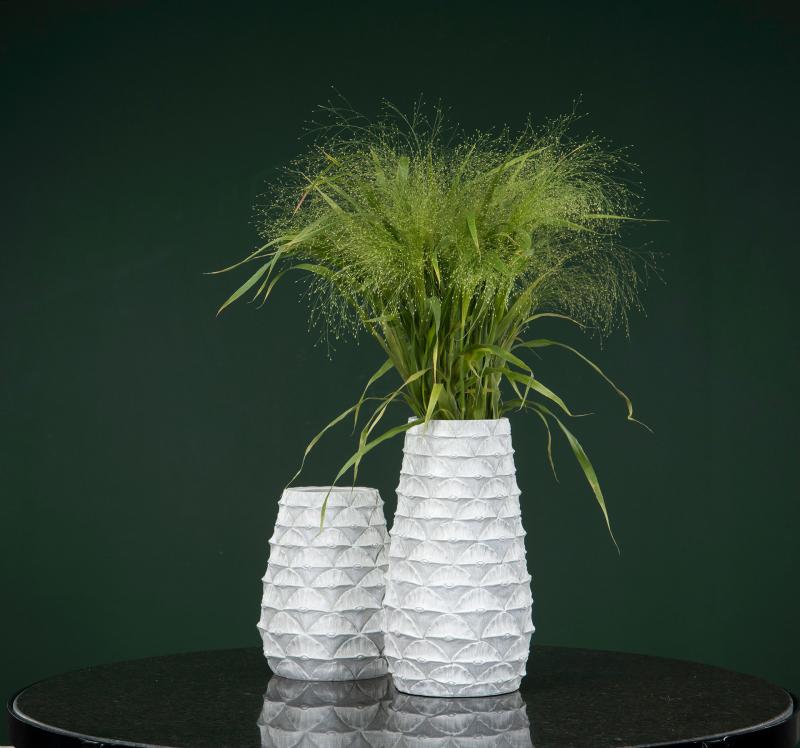 Blomsterpotte Blomsterkrukke Vase Palm White Shade 19,5x25cm SALG
