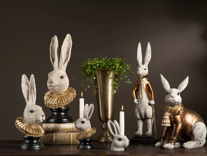 Påskepynt Kaninhode Poly 20x18x50cm