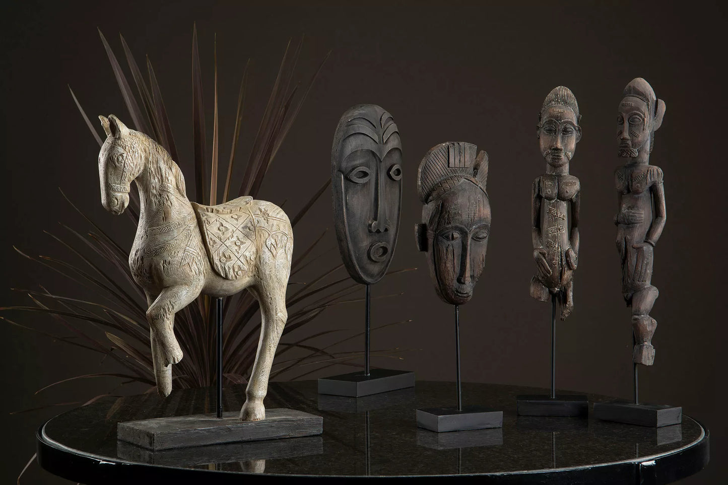 Dekorasjon Dyr Hest Kina Vintage 29x12,5x47cm