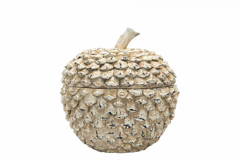 Innendørs julepynt Eske kongle Poly 15x15cm SALG