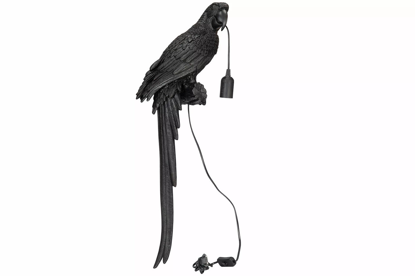 Vegglampe Papegøye Brun Svart Poly