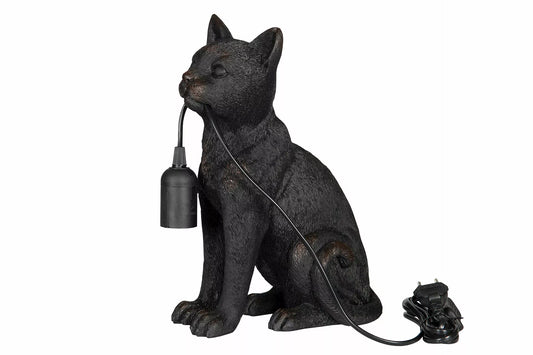 Bordlampe Katt Polyresin 22x14x30,5cm
