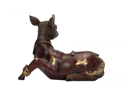 Innendørs Julepynt Hjort Hvilende Poly 27x13x20cm