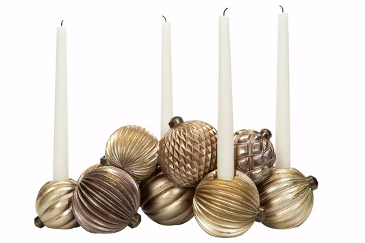 Julelysestake julekuler Poly 41x17x16cm