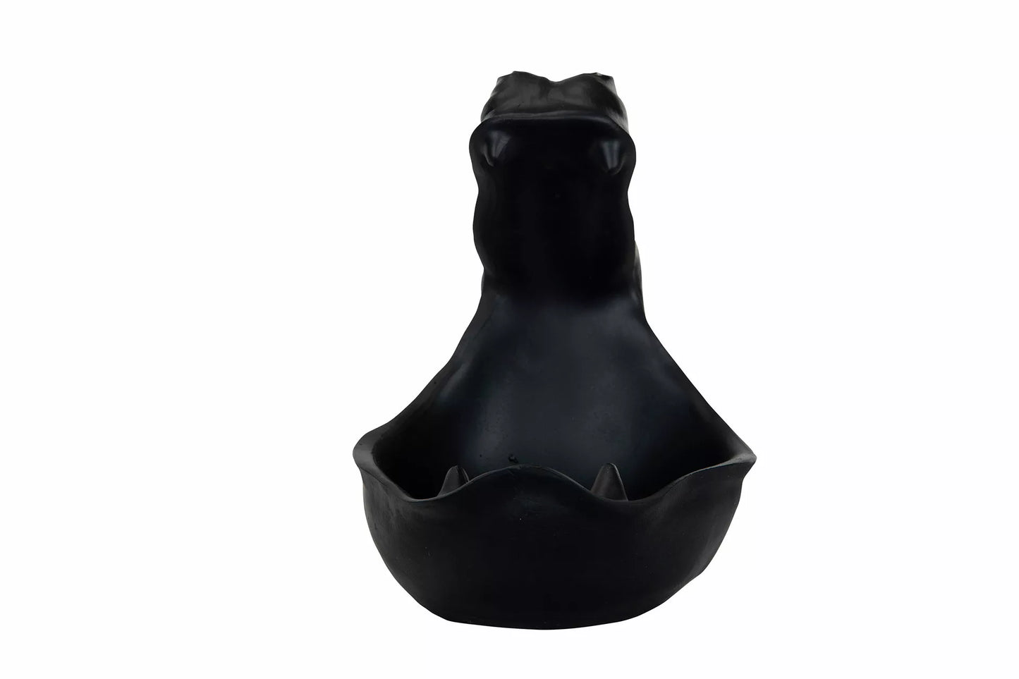 Dekorativ skål Hippo Svart Poly 28x16cm