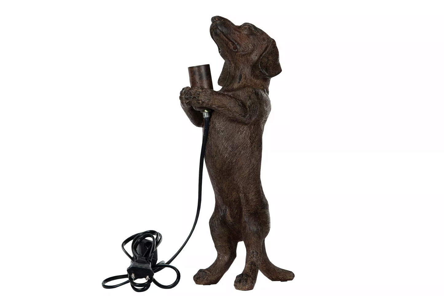 Bordlampe Dachshund Brun Poly