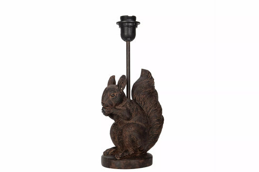Bordslampa Lampfot Ekorre Polyresin 17x12x35,5cm    I lager: Vecka  6