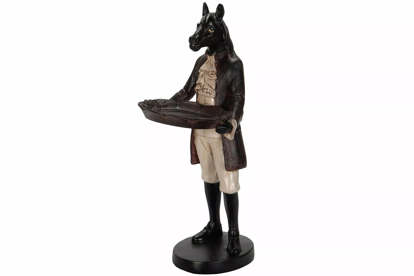 Dekorasjon Dyr Hest Med Fat Poly 15x35cm