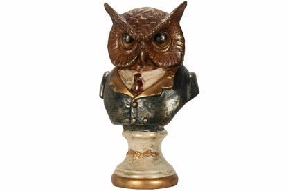 Dekoration Figur Byst Uggla Poly 23x19x41cm I lager: Vecka  10